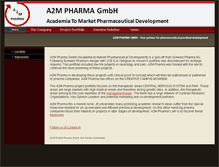 Tablet Screenshot of a2m-pharma.com